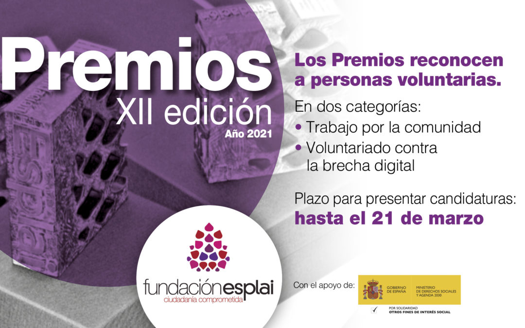 Convocatoria de Premios para personas voluntarias
